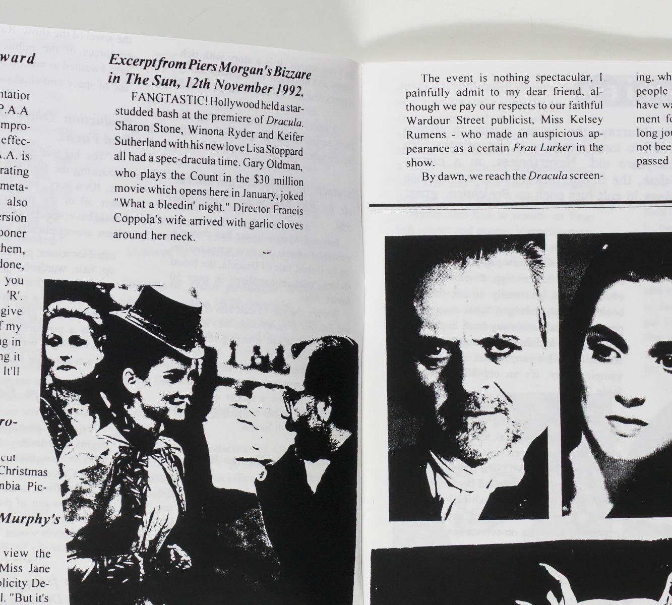 WINONA RYDER fanzine UNOFFICIAL UNAUTHORIZED February 1996 zine magazine FOREVER