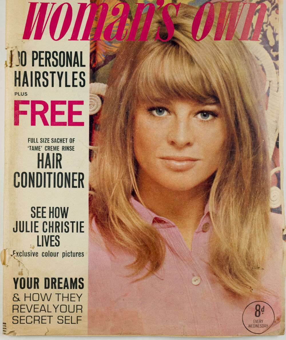 Julie Christie 60's MOD hairstyle ERCOL Francoise Hardy WOMAN'S OWN magazine VTG