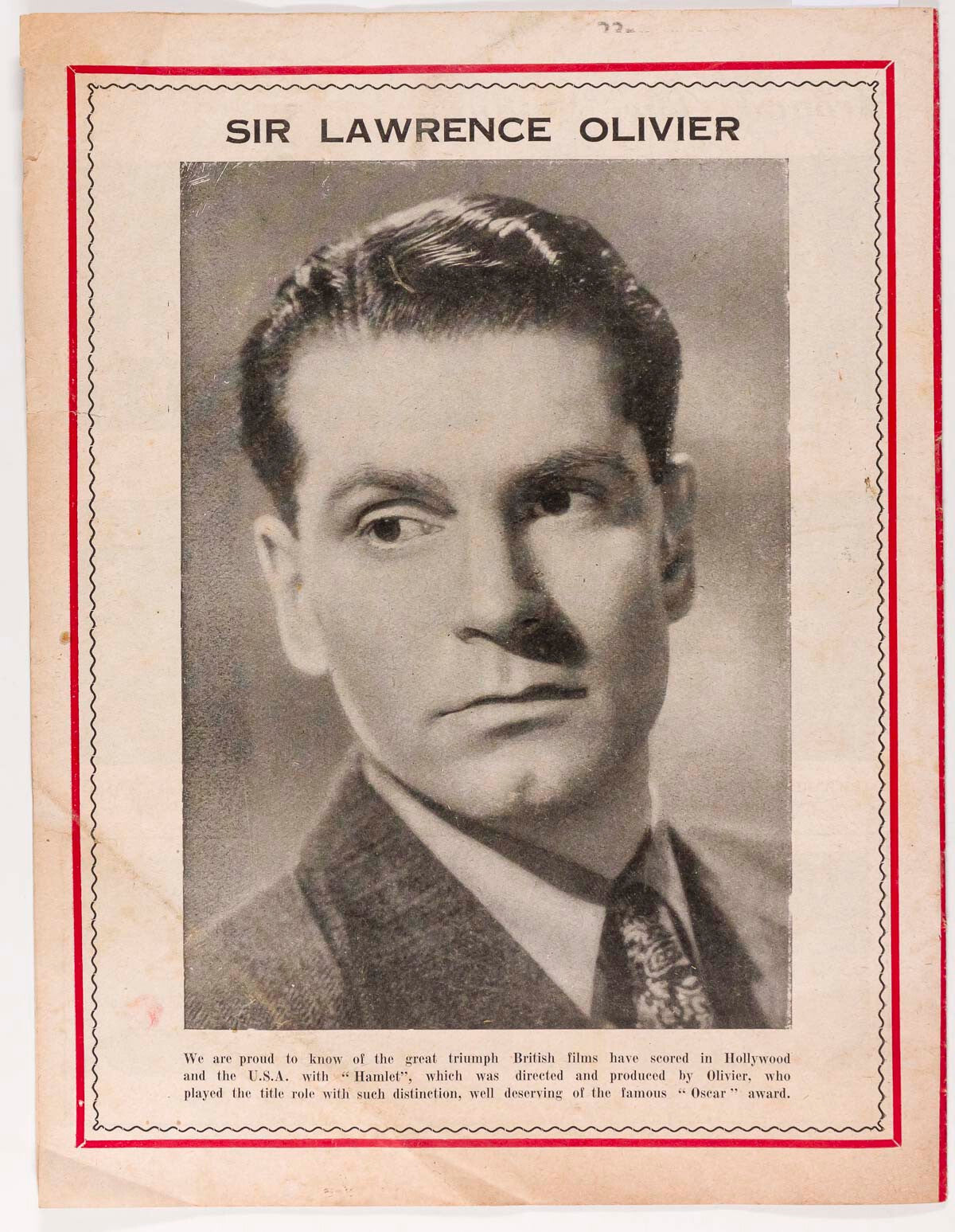 TYRON POWER Fred Astaire LAURENCE OLIVIER Judy Garland WEEKLY FILM NEWS magazine