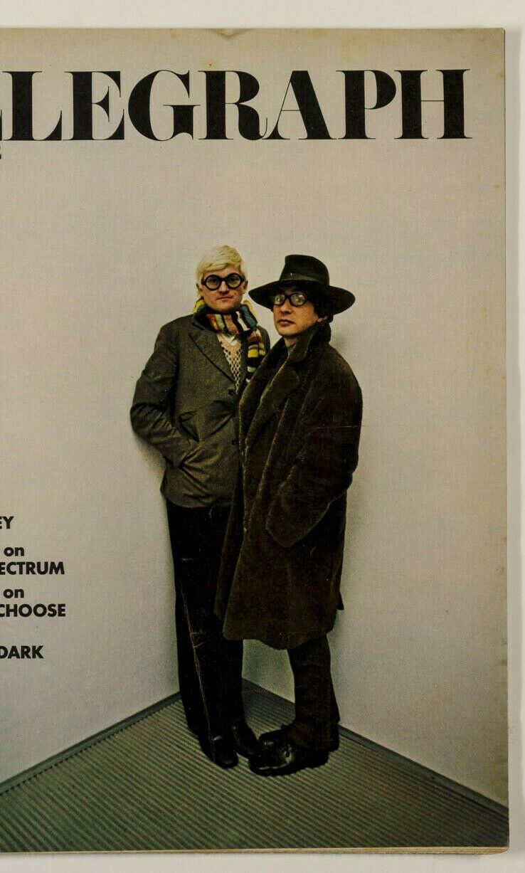 DAVID HOCKNEY VS Naipaul JOHN MOAT Gender BRUCE PINKARD Telegraph magazine 1970s