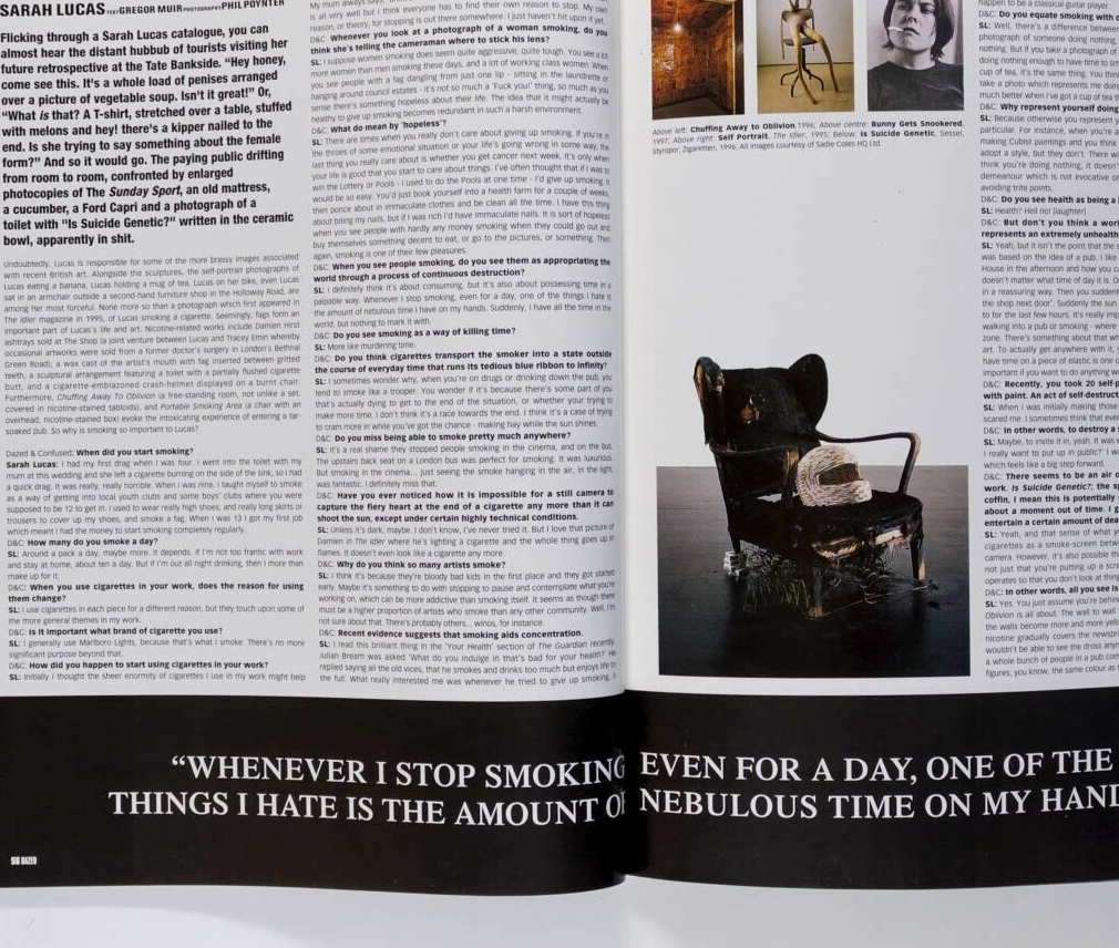 Richard Ashcroft RADIOHEAD Raymond Pettibon CANNES Sarah Lucas DAZED & CONFUSED