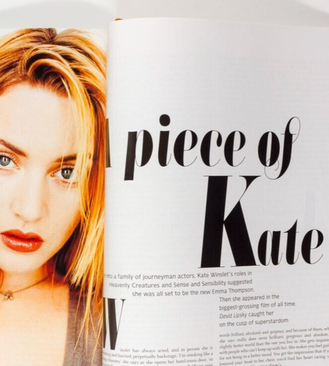 Shirley Mallmann KATE WINSLET Karen Elson PAUL RUDD vtg FRANK magazine July 1998