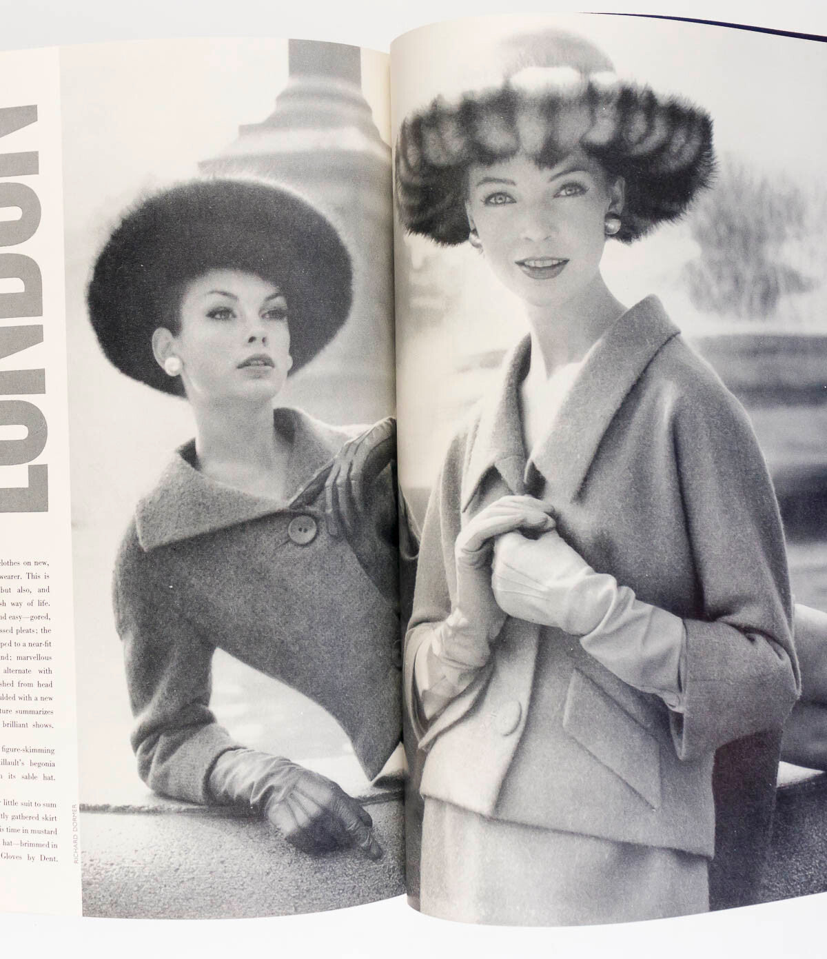 Jean Shrimpton INTERNATIONAL FASHION FOLIO Dior VTG Autumn 1961 Harper's Bazaar