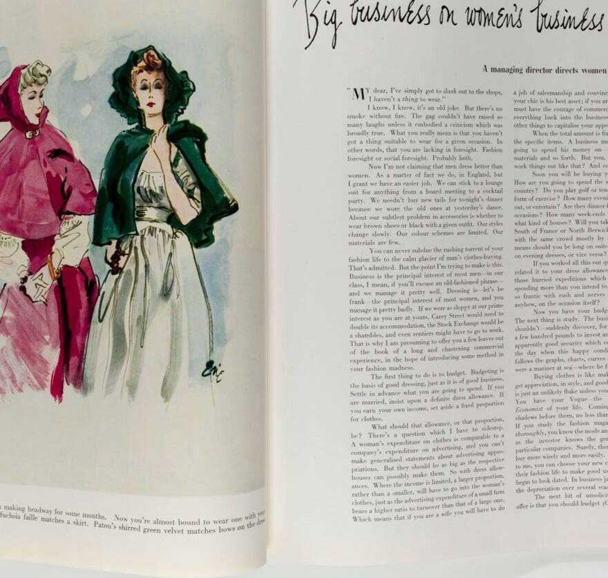 Benito PEACE DOVE Jean Pages BEMELMENS Chanel BALENCIAGA Vanderbilt GOLF Vogue
