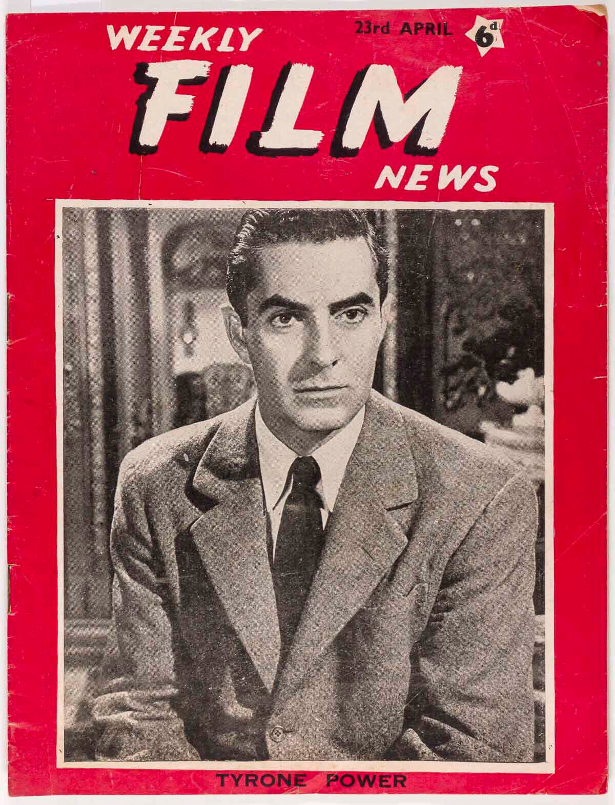 TYRON POWER Fred Astaire LAURENCE OLIVIER Judy Garland WEEKLY FILM NEWS magazine