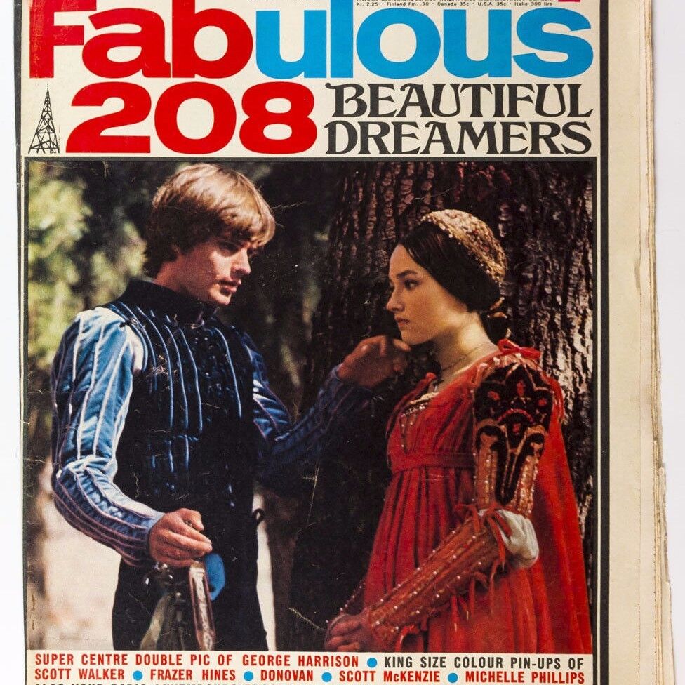 LEONARD WHITING Olivia Hussey SCOTT WALKER George Harrison FABULOUS 208 magazine