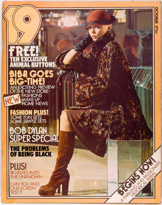 BIG BIBA Bob Dylan LEMMY 19 magazine October 1973 HAWKWIND Armet Francis BRIXTON