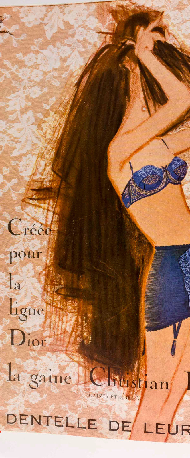 2 x Rene Gruau magazines - L'OFFICIEL March 1963 & Vogue March 1955