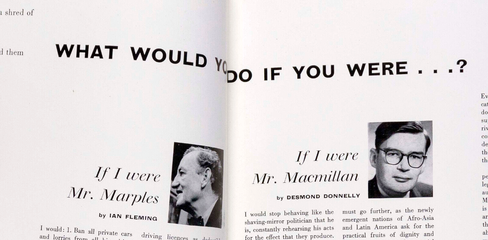 IAN FLEMING Norman Parkinson PATRICK WARD Queen magazine 1960s Katherine Pastrie