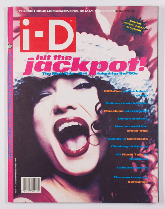 Moschino KRS-ONE Leisurewear i-D magazine May 1989 UK Barcelona ATHENS Clubs RAP