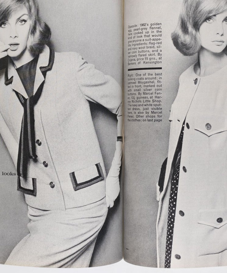 Jean Shrimpton RONNIE SCOTT Len Deighton LONDON COLLECTIONS Vogue 15 March 1962