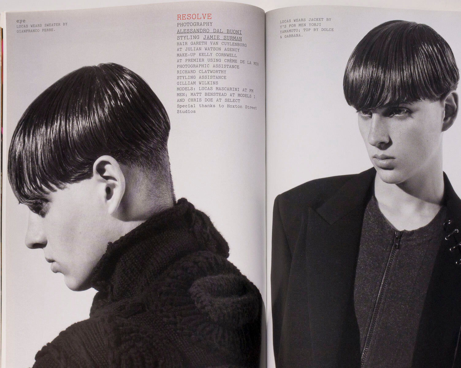 Daria Werbowy STELLA TENNANT Caroline Trentini i-D magazine September 2005 Sioux