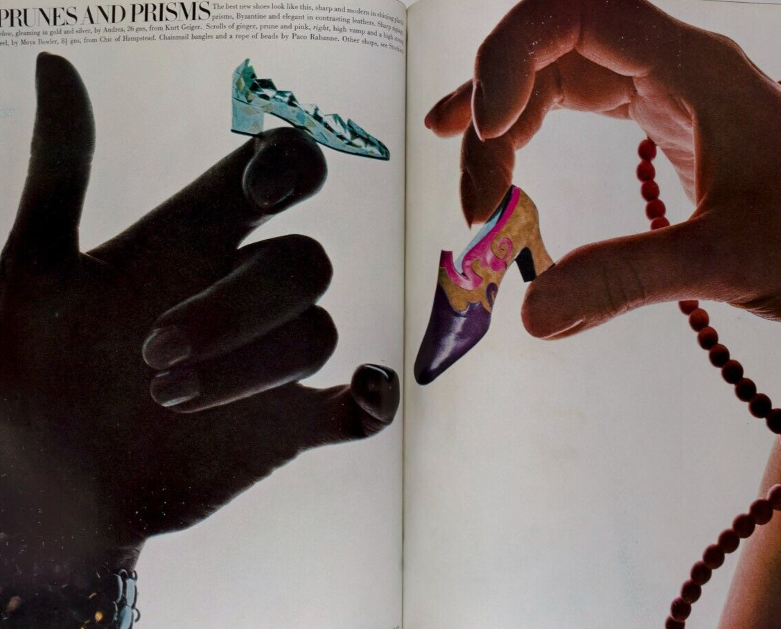 DONYALE LUNA Barbra Streisand MARISA BERENSON Cecil Beaton OSSIE CLARK vtg VOGUE