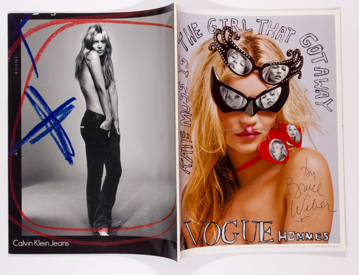 Kate Moss BRUCE WEBER Rupert Everett VOGUE HOMMES MAGAZINE 2006 Charlie Sexton