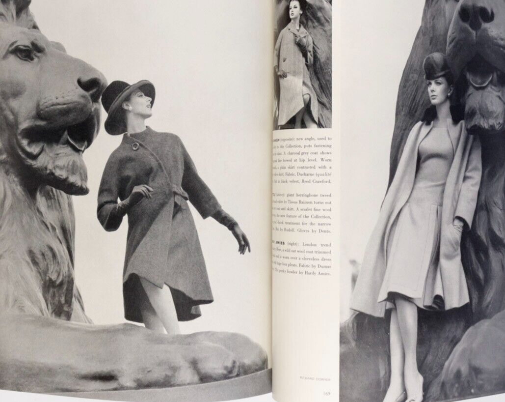 Jean Shrimpton INTERNATIONAL FASHION FOLIO Dior VTG Autumn 1961 Harper's Bazaar