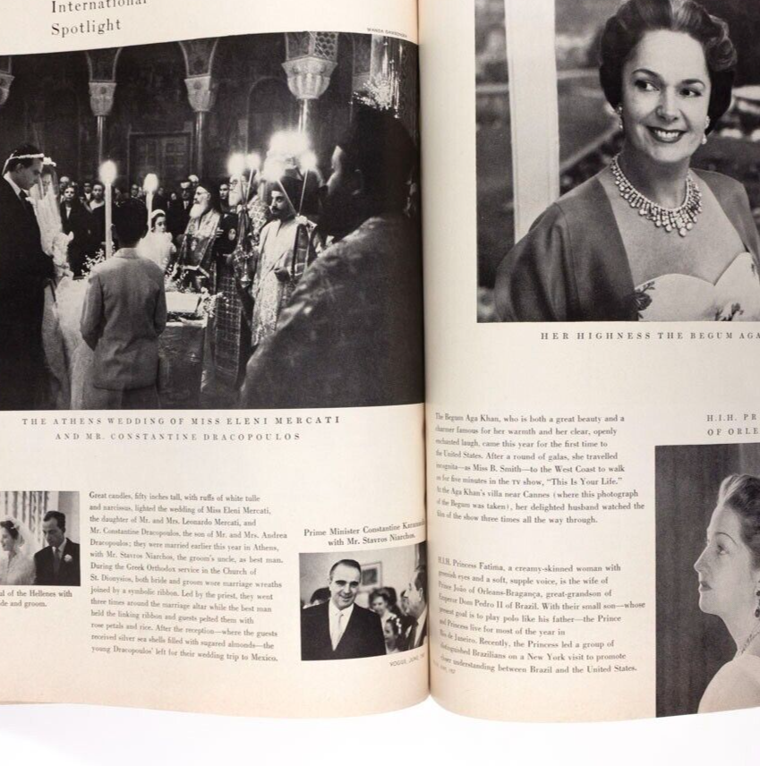 JOANNA McCORMICK Natalie Wood PICASSO Vogue 1957 June RENE BOUCHE Penn AGA KHAN