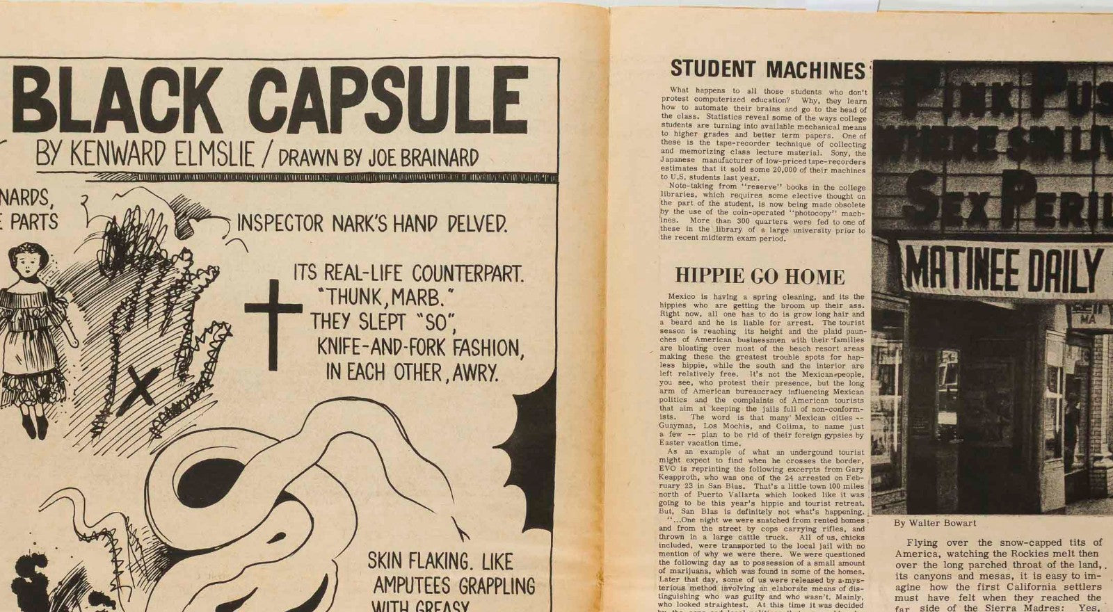 FRANK ZAPPA The East Village OTHER MAGAZINE April 1967 EVO 2 No 9 Jim Schwall IT