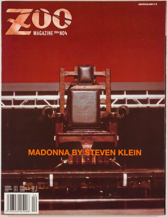 MADONNA by STEVEN KLEIN Zoo fashion magazine ISSUE NUMBER 4 Deutsch 2004 German