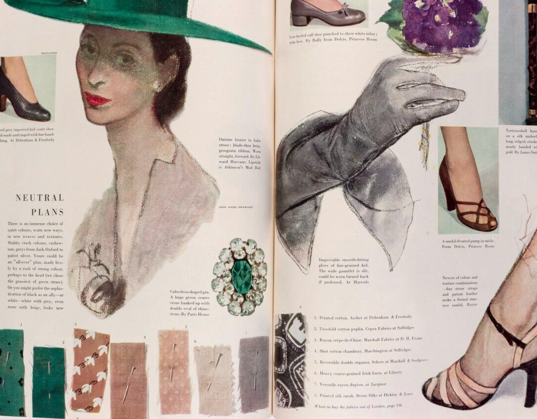 BLUMENFELD Horst NORMAN PARKINSON Paris JOHN WARD Balenciaga HEPWORTH Vogue 1951