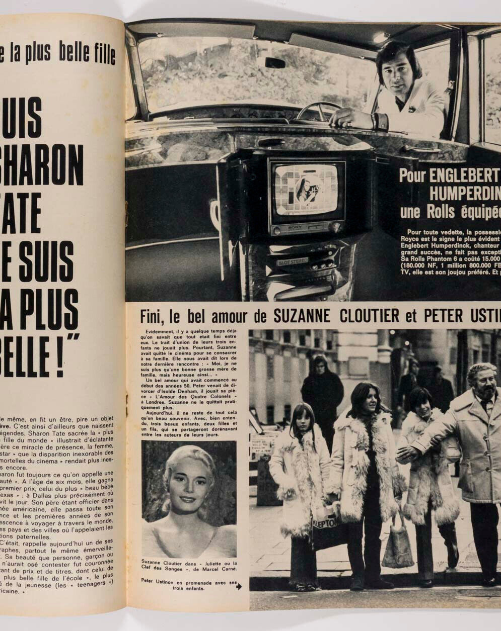 SHARON TATE Julie Andrews CLAUDIA CARDINALE Chanel CARY GRANT Cinemonde magazine