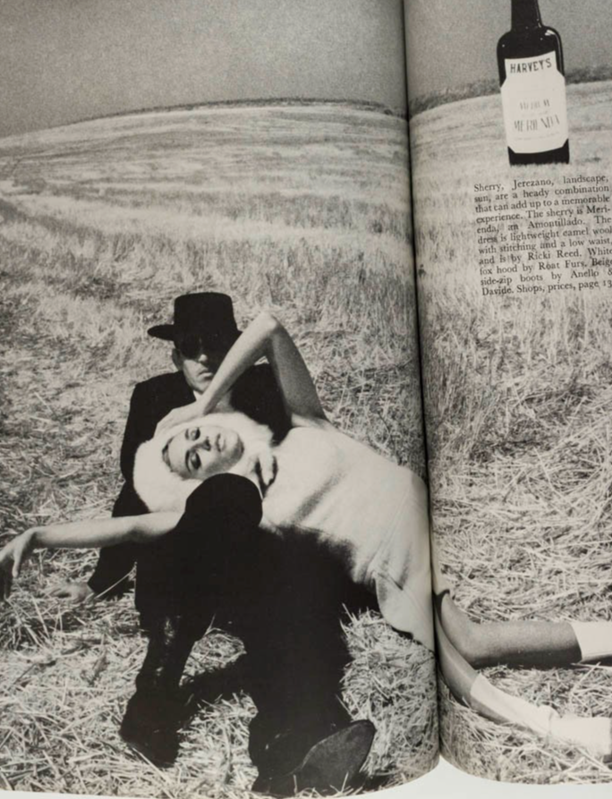 MONICA VITTI Jill Kennington JOHN COWAN Queen magazine 6 October 1965 Eve Arnold