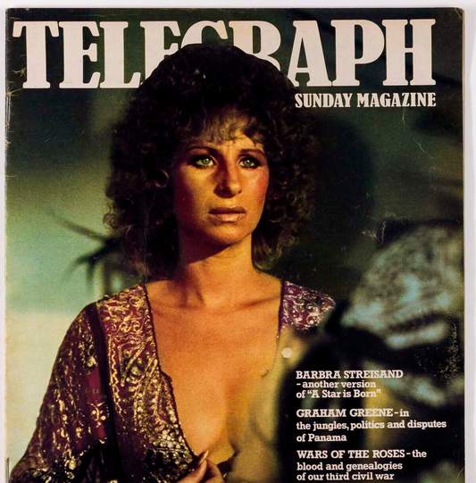 BARBRA STREISAND Kris Kristofferson DIANA RIGG Telegraph magazine GRAHAM GREENE