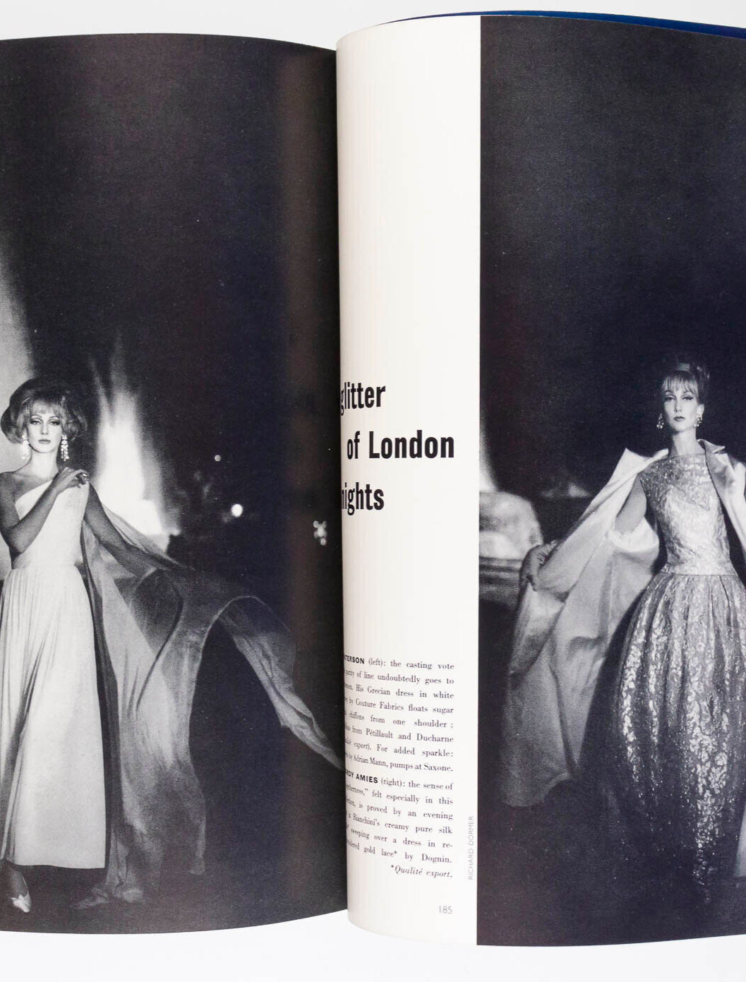 Jean Shrimpton INTERNATIONAL FASHION FOLIO Dior VTG Autumn 1961 Harper's Bazaar