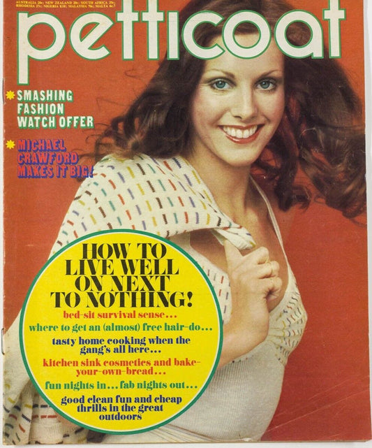 Michael Crawford PETTICOAT magazine 70's British VTG fashion HAIR beauty UK Rare