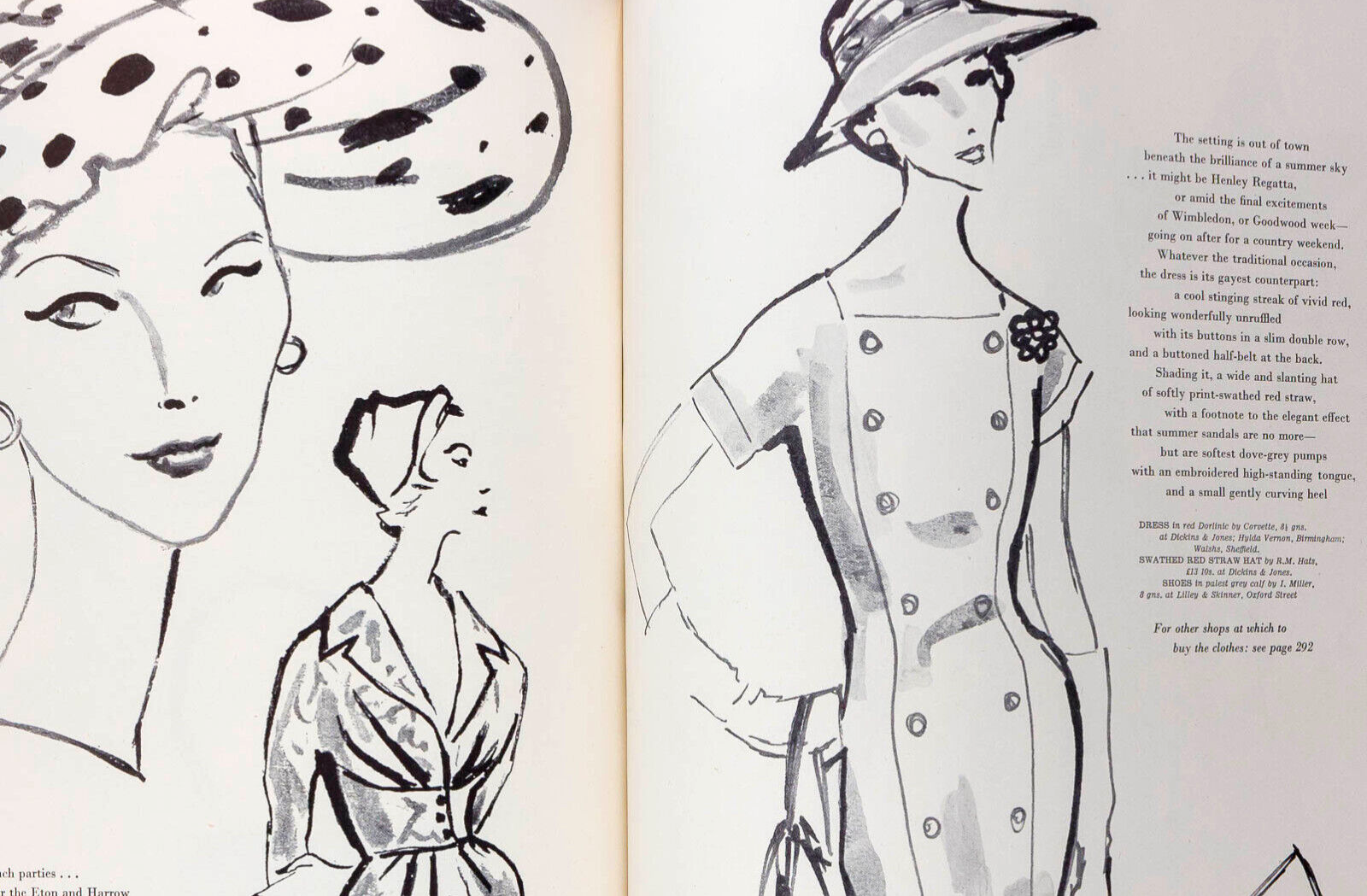 DORIAN LEIGH Parkinson CHRISTIAN DIOR Balenciaga GIVENCHY Cezanne BOURDIN Vogue