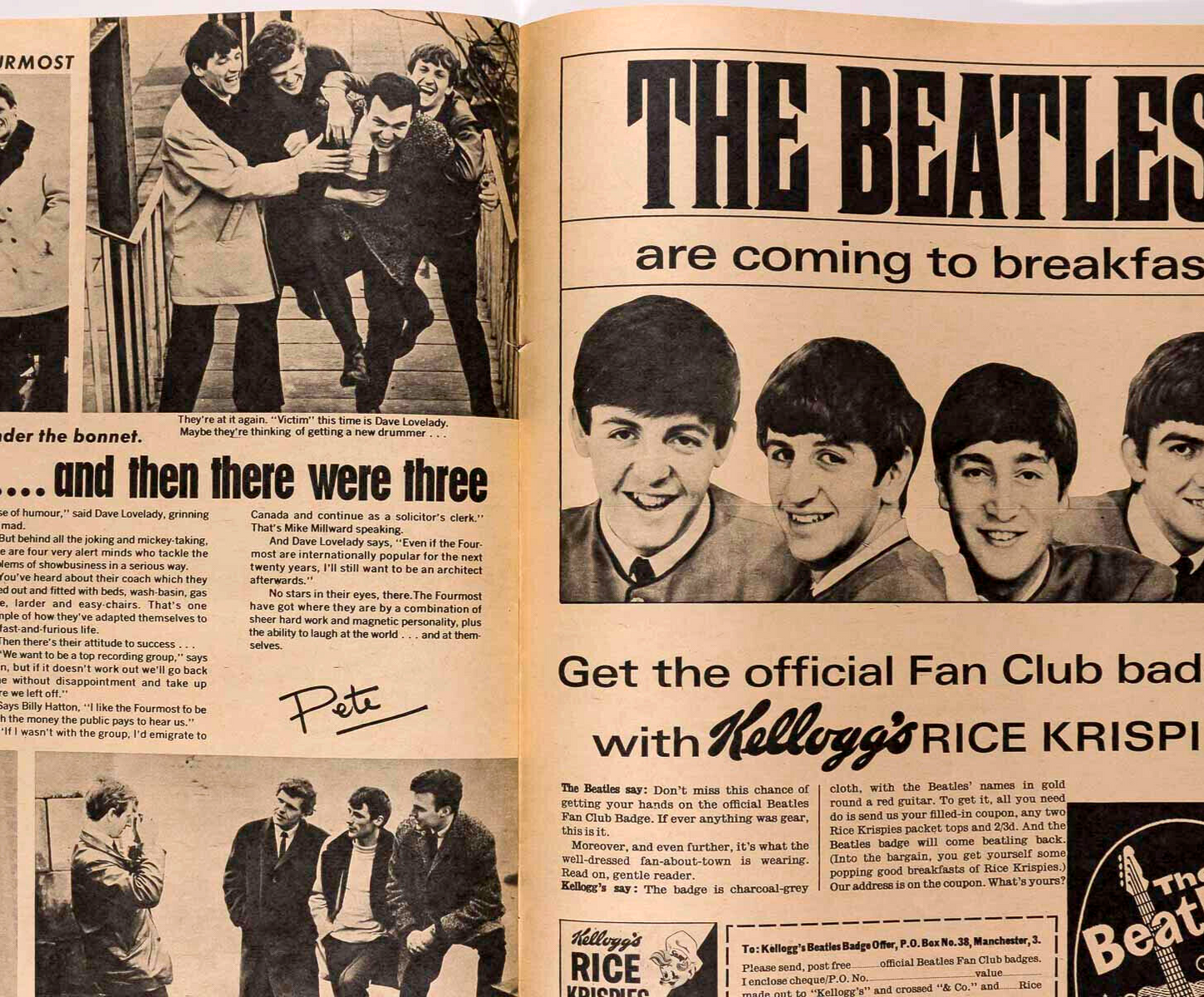 Keith Richards BILLY WALKER The Others JACKIE magazine Aug 1964 Beatles STONES