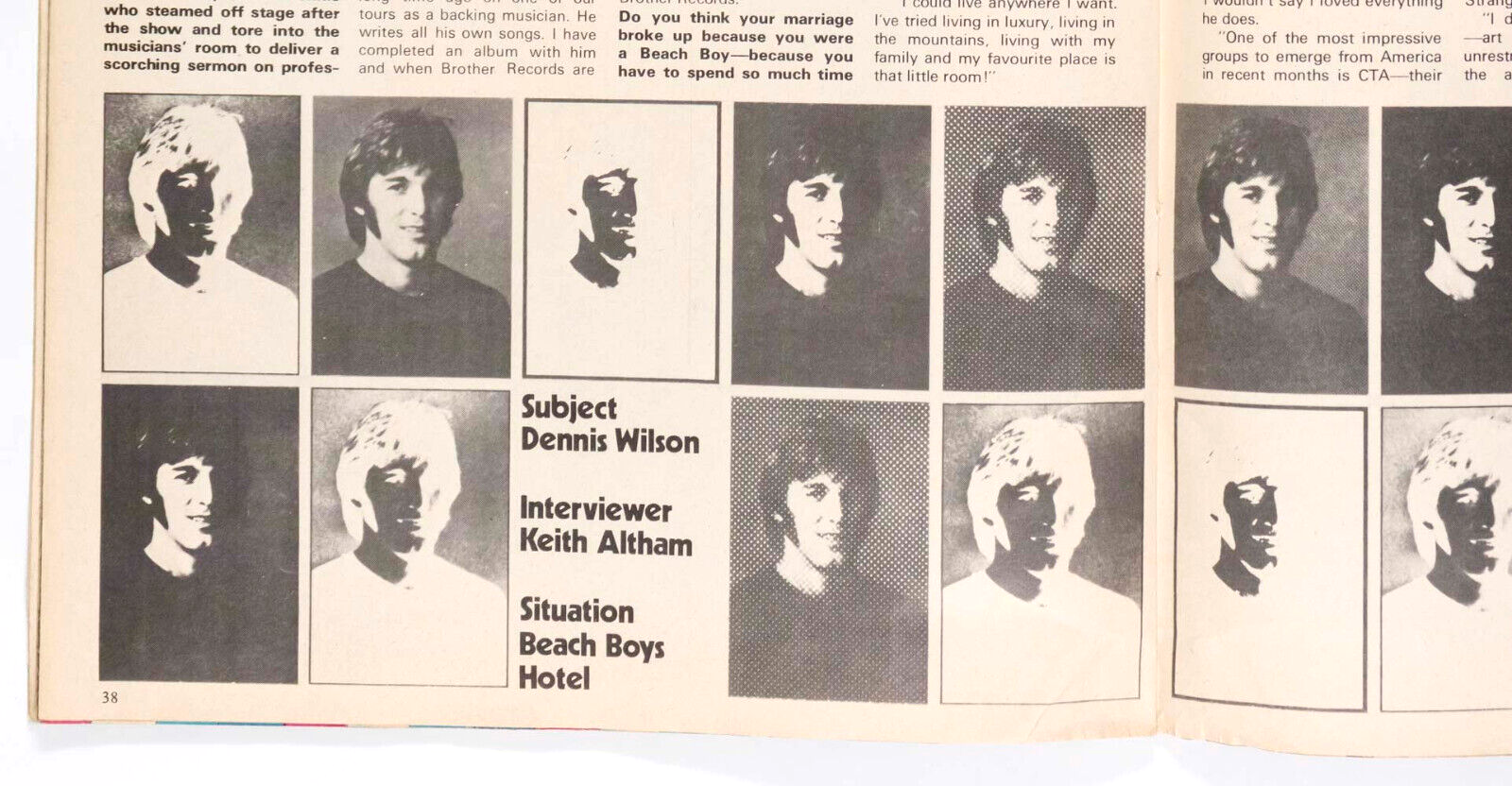 DENNIS WILSON living with CHARLES MANSON Rare UK interview THE FAMILY Beach Boys