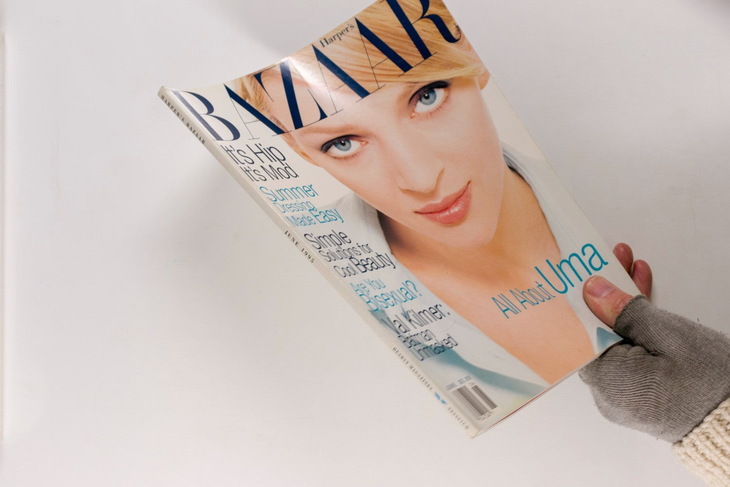 UMA THURMAN Val Kilmer MARIANNE FAITHFULL Harper's US June 1995 Claudia Schiffer