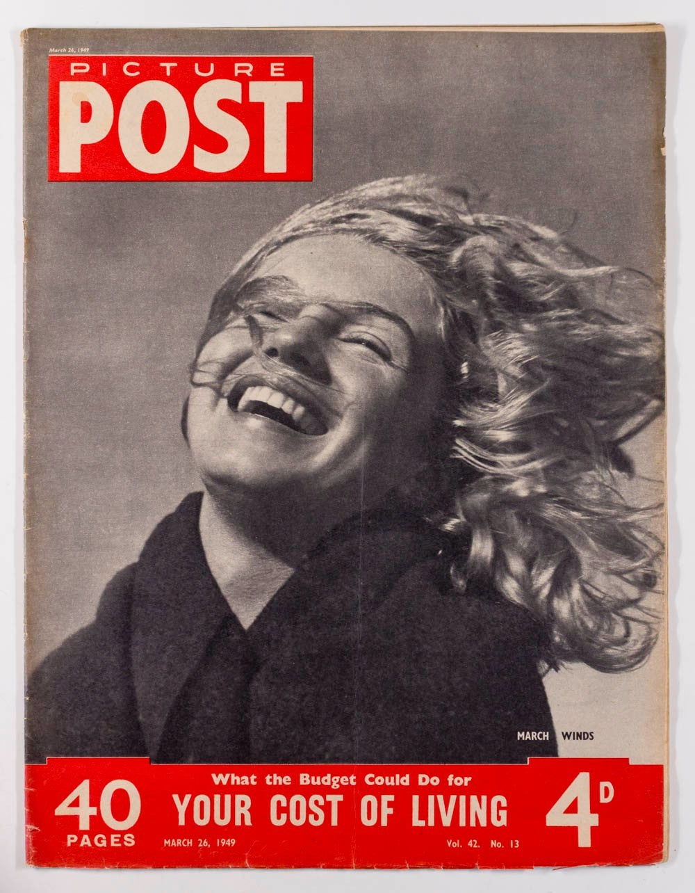MARILYN MONROE Norma Jean PICTURE POST magazine 1949 Andre De Dienes MARCH WINDS