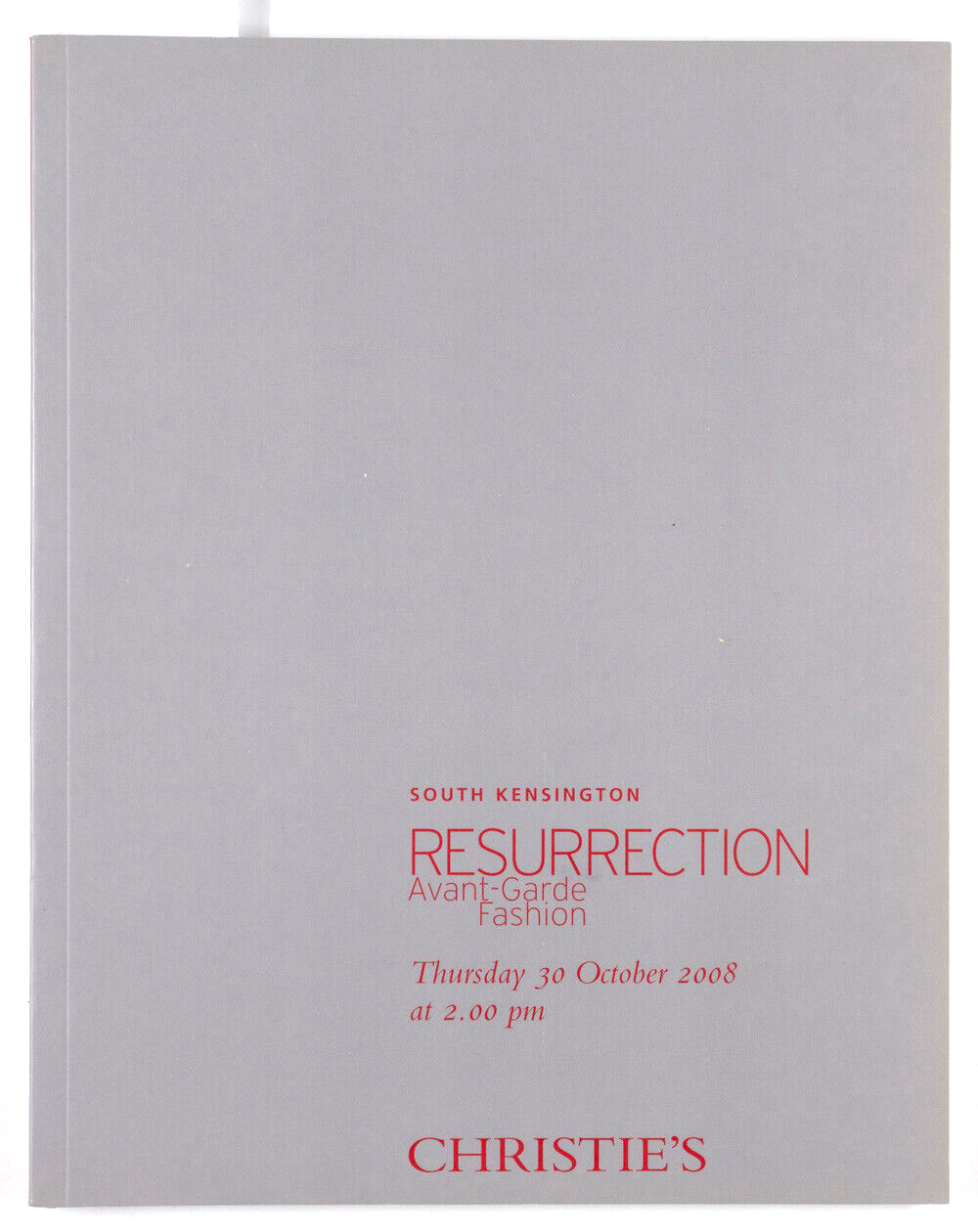 CHRISTIE’S RESURRECTION Avant-Garde Fashion THEA PORTER Seditionaries CHANEL vtg