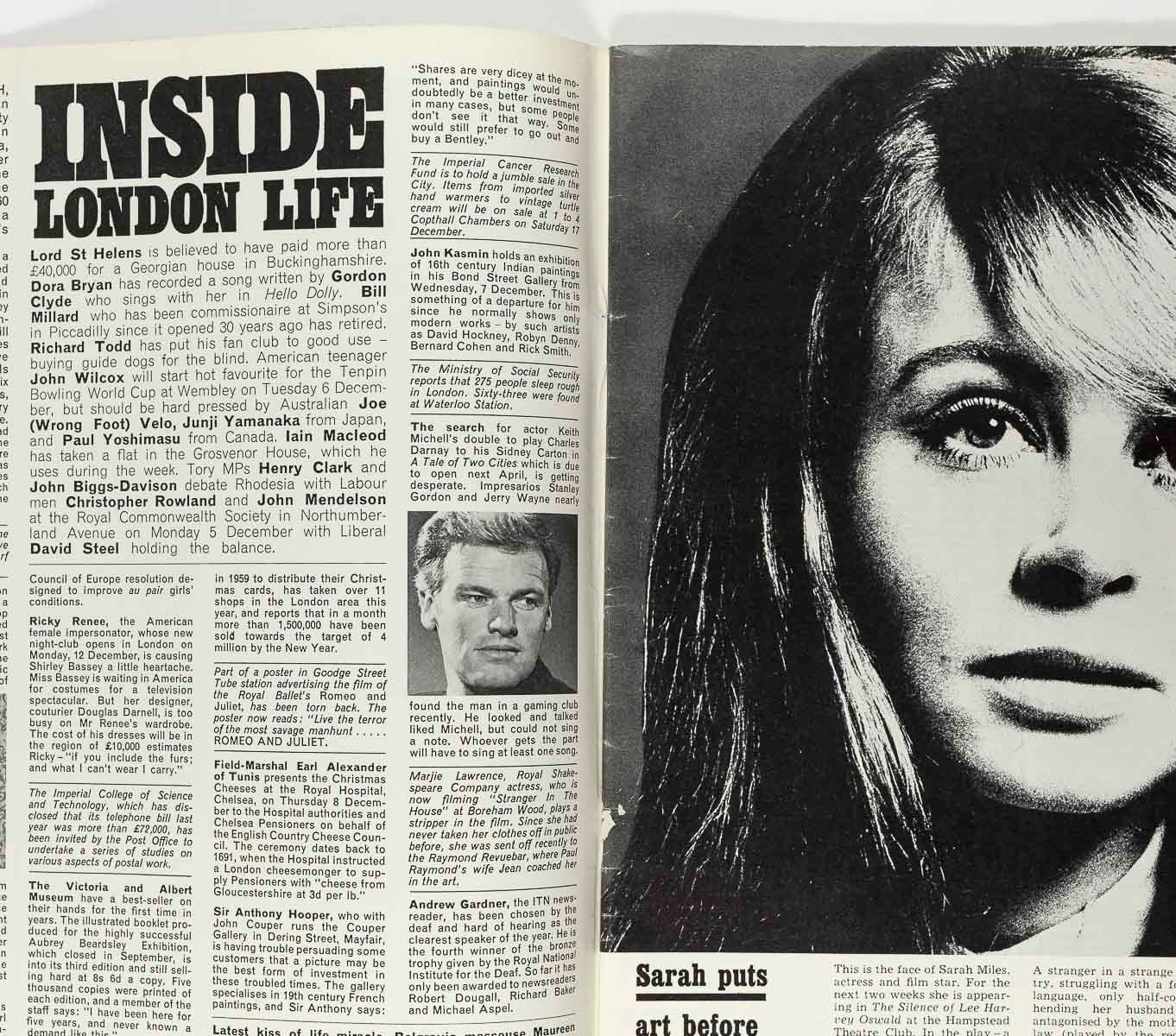 VIVIANE VENTURA Robin Douglas Home DONYALE LUNA Sarah Miles LONDON LIFE magazine