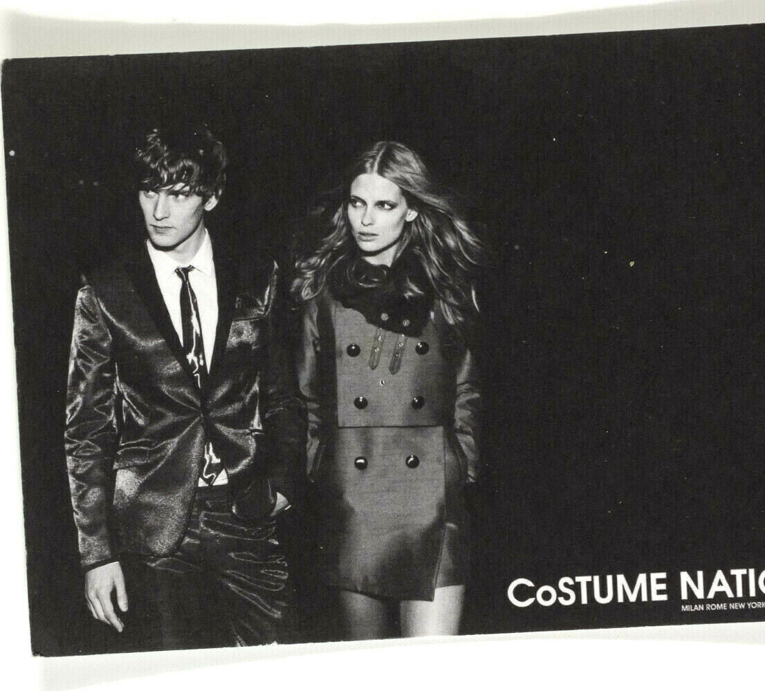 Julia Stegner MATHIAS LAURIDSEN Costume National 2007 2008 Fall Winter POSTCARD