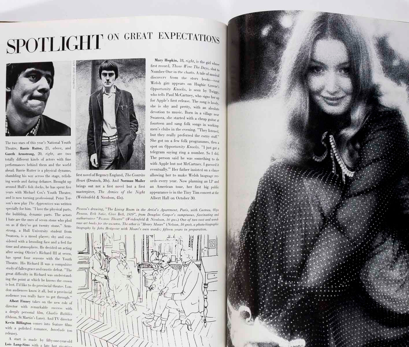 Maudie James NORMAN PARKINSON JeanLoup Sieff VOGUE October 1968 Katharine Ross
