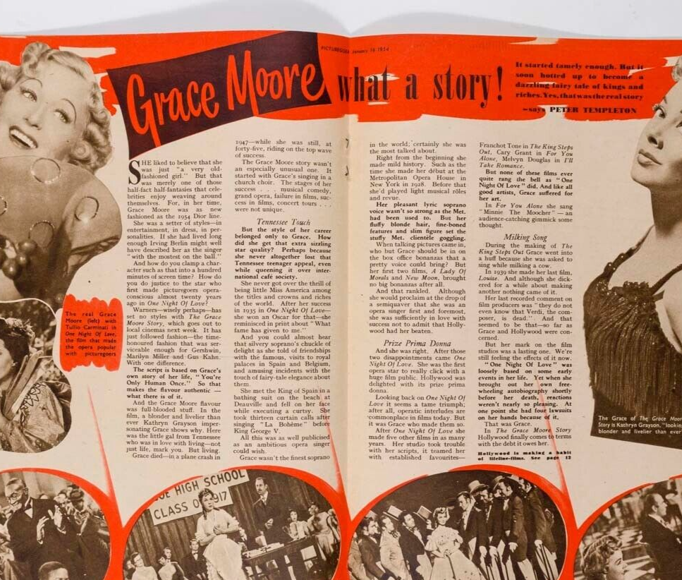 MARILYN MONROE Ginger Rogers JAMES MASON Picturegoer magazine 1954 January GRACE
