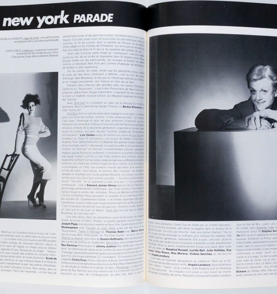 Janice Dickinson GUY BOURDIN Woody Allen HORST Angela Lansbury KENZO Dali  VOGUE