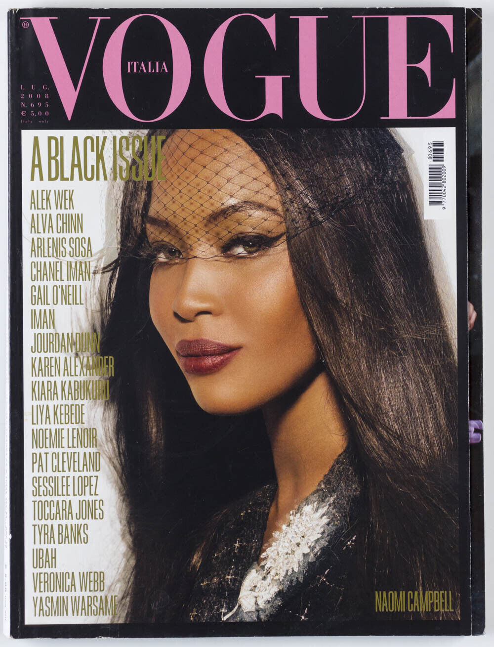 The Black Issue NAOMI CAMPBELL Grace Jones TINA TURNER Chanel IMAN  Vogue Italia