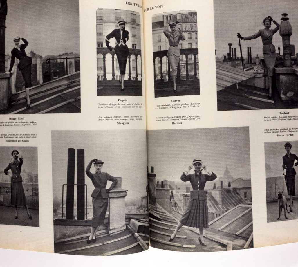 Balenciaga ROBERT DOISNEAU Tom Keogh PARIS VOGUE March 1951 Collections HERMES