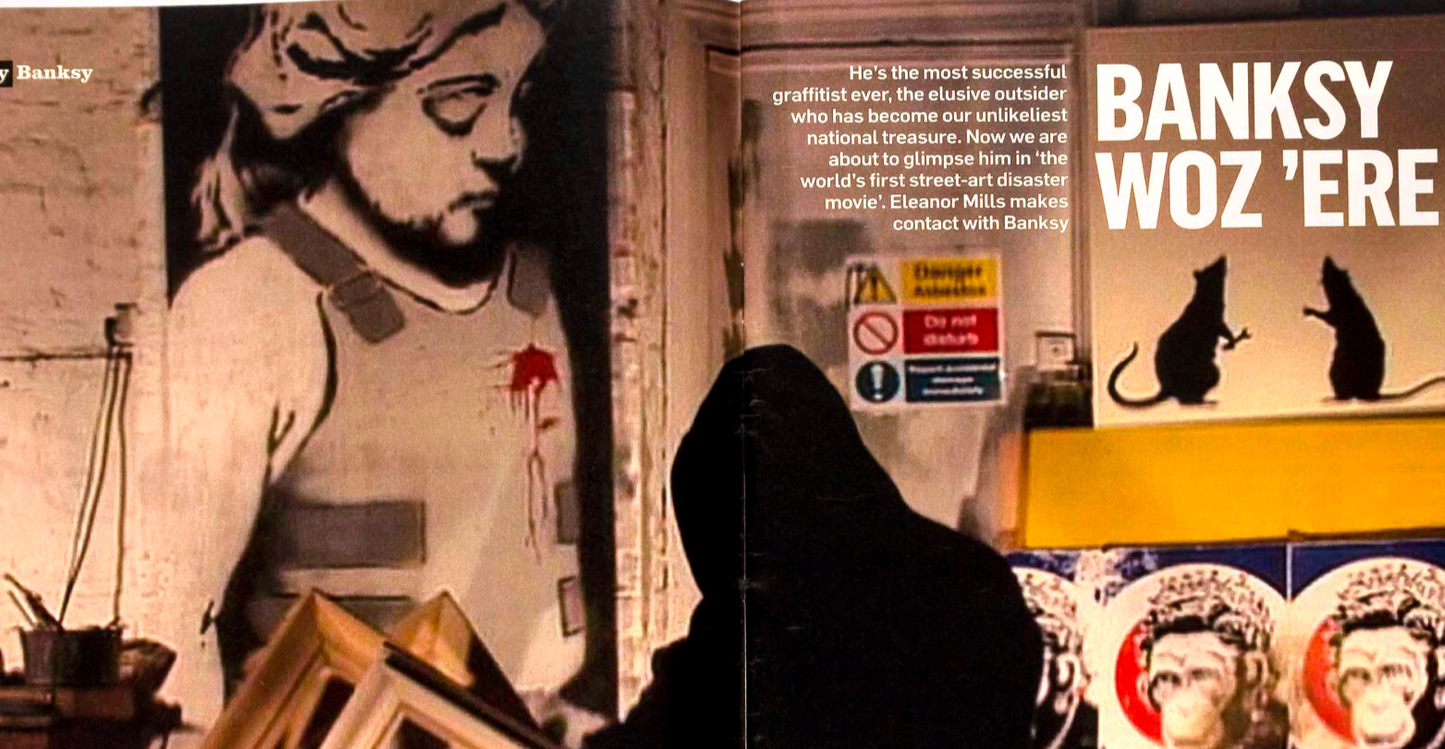 BANKSY exclusive Surveillance Monkey SUNDAY TIMES MAGAZINE February 28 2010 ART