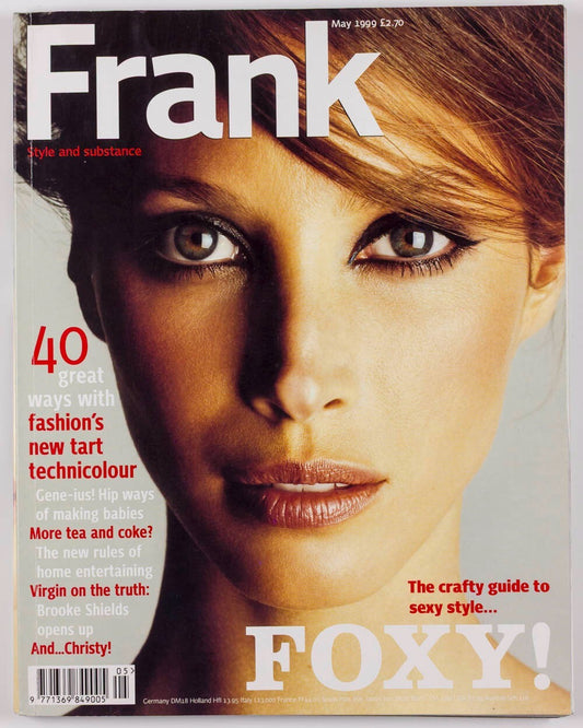 Christy Turlington EVA HERZIGOVA Kirsten Owen FRANK magazine May 1999 vtg BROOKE