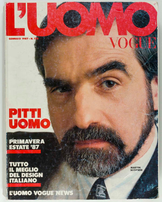 MARTIN SCORSESE Color of Money ALDO L'uomo Vogue January 1987 Spring Collections