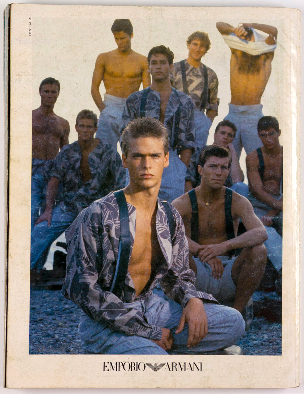 STING Albert Watson EMPORIO ARMANI L'uomo Vogue May 1984 Carlo Orsi ALDO FALLAI