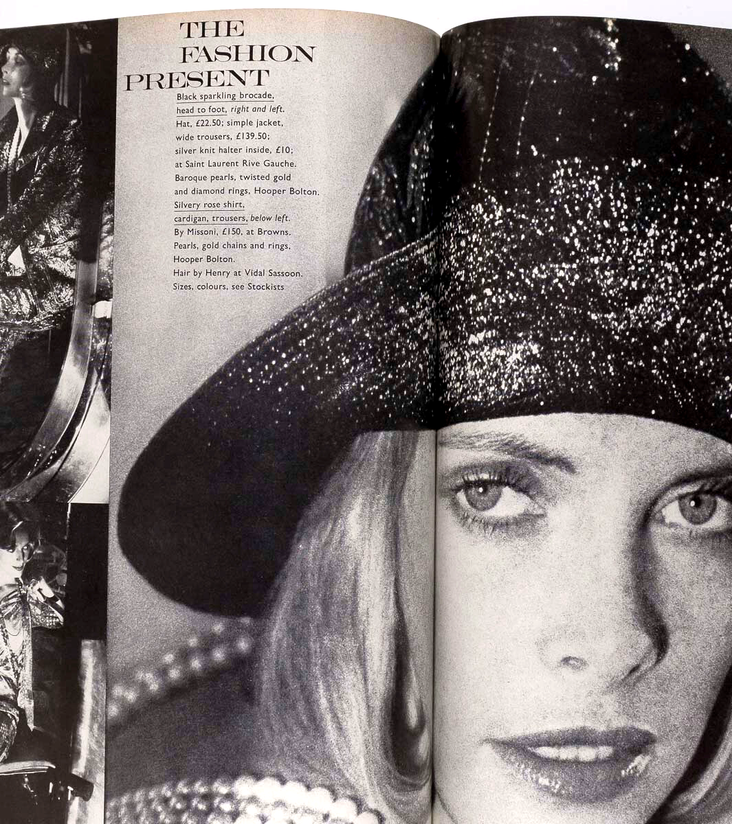 Ingrid Boulting MARC BOLAN Sellers MAGGIE SMITH  Vogue December 1972 Marsha Hunt
