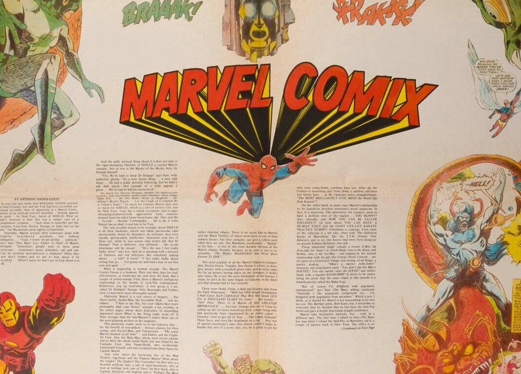 Marvel Comics FAIRPORT CONVENTION Robert Fraser BEATLES ~ ROLLING STONE magazine