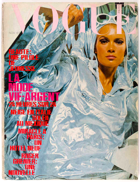 Christa Fiedler JILL KENNINGTON Shrimpton GUY BOURDIN  Paris Vogue November 1965