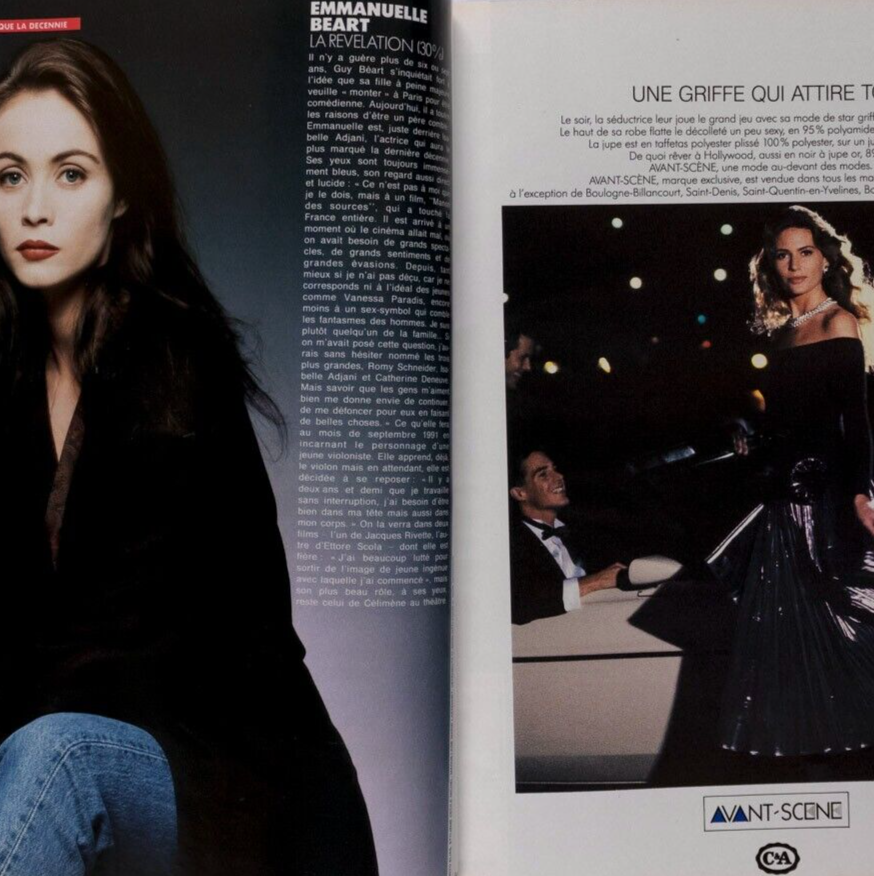 RENE GRUAU Stephanie Seymour PAULINA PORIZKOVA Isabelle Adjani MADAME FIGARO vtg