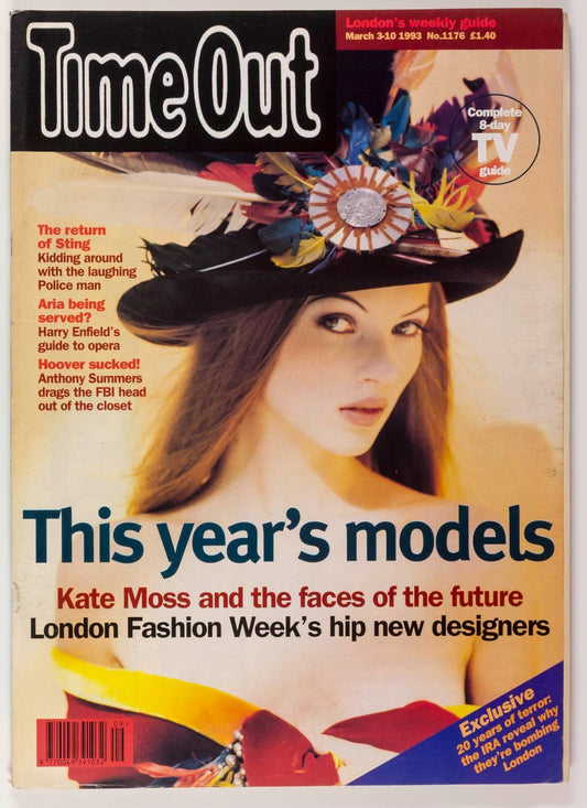 Kate Moss EMMA BALFOUR Sting IRA Paul Whitehouse  TIME OUT magazine 3 March 1993